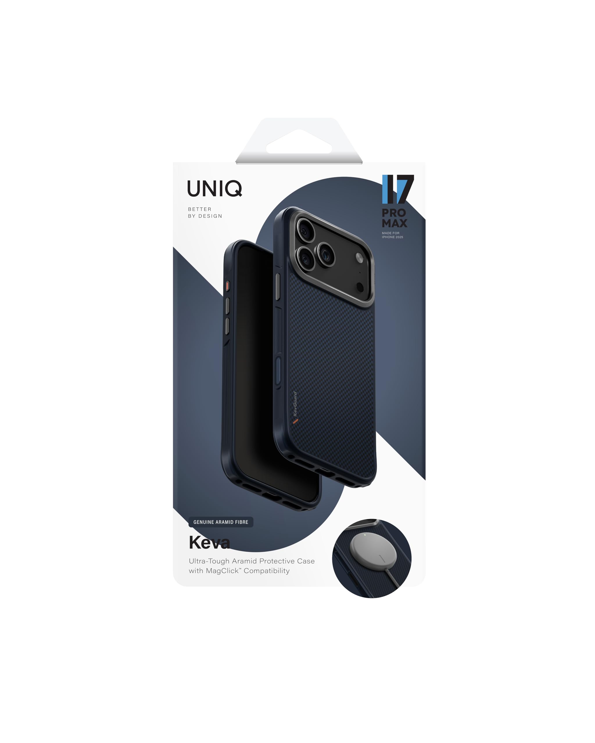 Amazon.com: UNIQ KEVA for iPhone 17 Pro Max Case (Navy) Slim